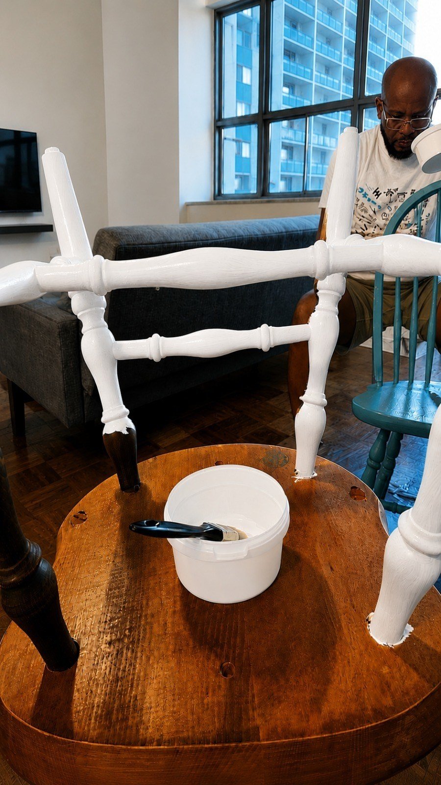Process — refinishing the furniture