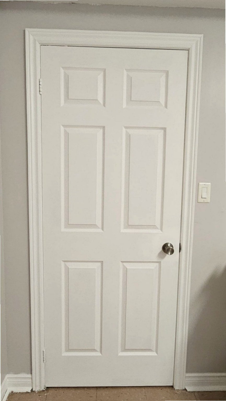 Door Lock Replacement — latch detail