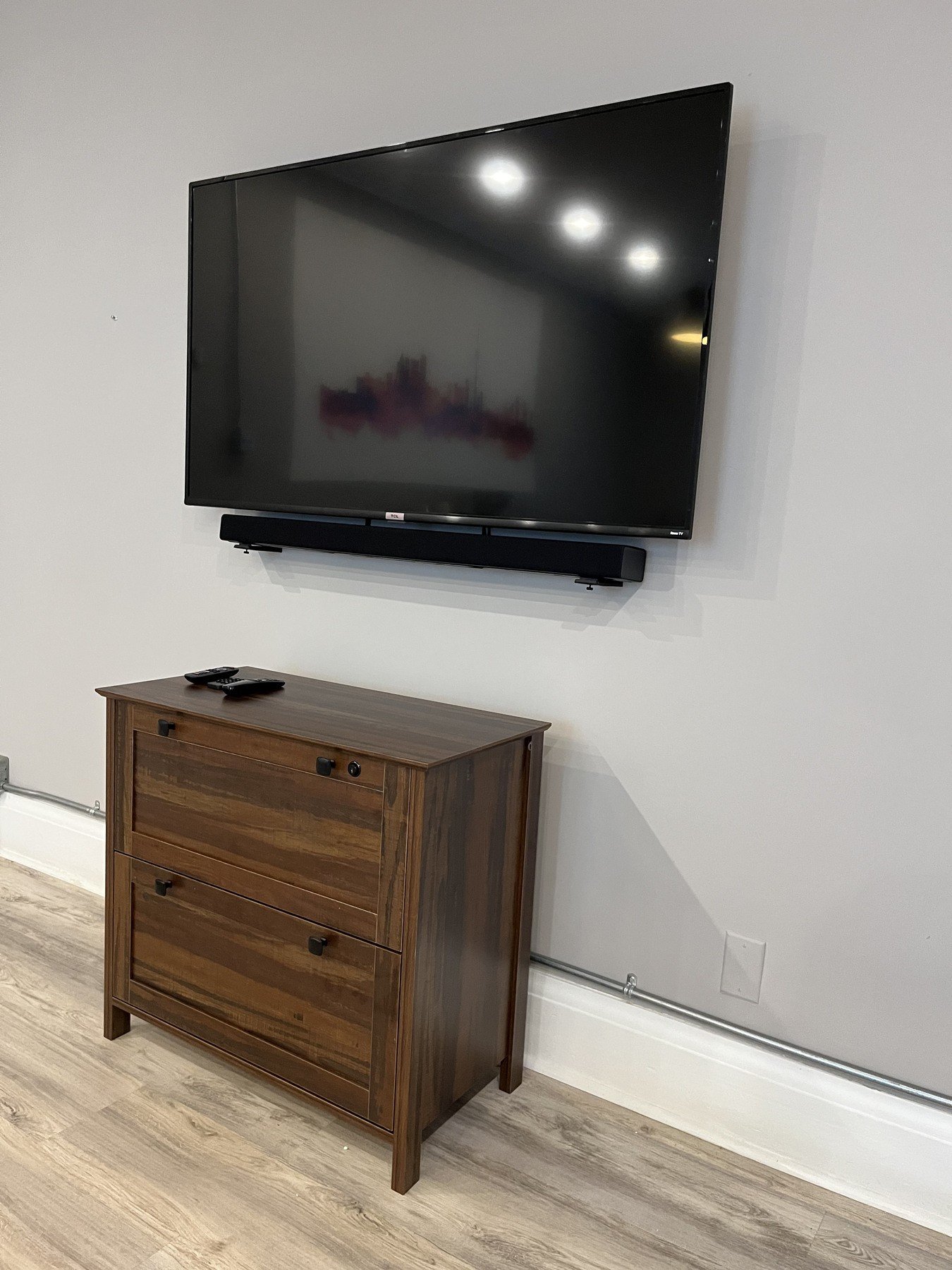Finished TV & soundbar installation